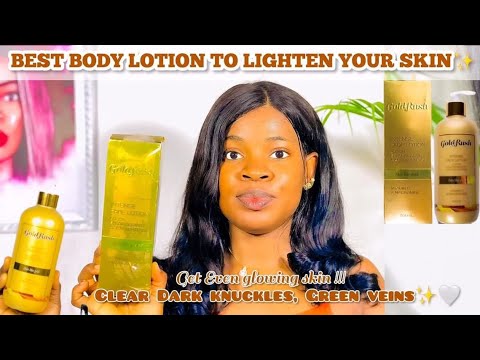 Brightening body lotion for all skin tones - black, caramel, and fair skin. Features skin lightening properties to clear dark spots, freckles, and veins. High-quality skin care product from Big Deal Cosmetics.
