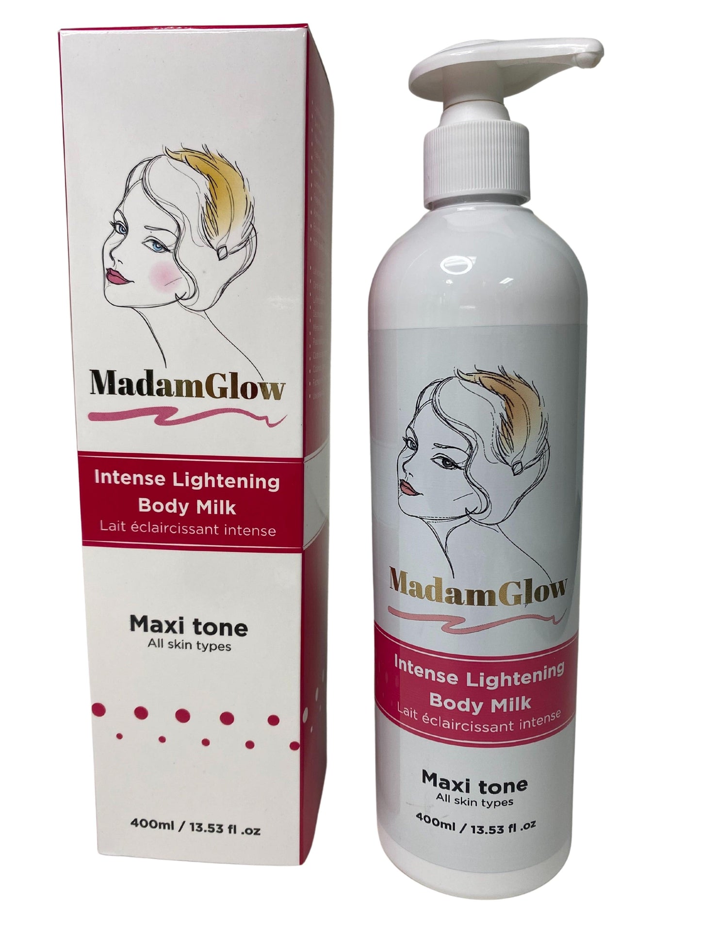 Madamglow Intense Lightening Body Milk , Fade Acne Scars, Repair Damaged Skin - BigDealcosmetics caramel skin